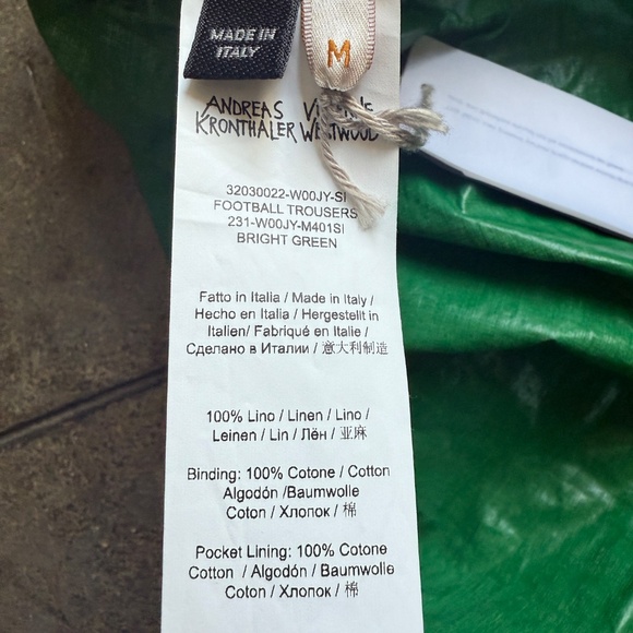 Vivienne Westwood NWT 1185$ 2023 Couture Pants w/ Waxed Linen - Picture 8 of 13